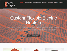 Tablet Screenshot of heaterdesigns.com